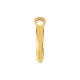 Colgante de Metal Zamak Barra Irregular 23x4mm (Ø3.2mm)