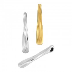 Colgante de Metal Zamak Barra Irregular 32x4mm (Ø3.2mm)