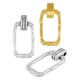 Colgante de Metal Zamak Rectangular 14x28mm (Ø2.2mm)