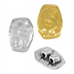 Pasador de  Metal Zamak Rectangular 15x18mm (Ø2.2mm)