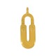 Colgante de  Metal Zamak Ovalado 10x25mm (Ø2.3mm)