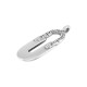 Colgante de  Metal Zamak Ovalado 10x25mm (Ø2.3mm)