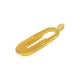 Colgante de  Metal Zamak Ovalado 10x25mm (Ø2.3mm)