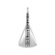 Colgante de  Metal Zamak Triangulo 14x25mm (Ø2.2mm)
