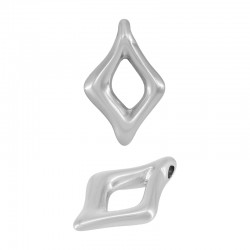 Colgante de  Metal Zamak Rombo ~20x30mm (Ø2.8mm)
