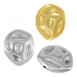 Entrepieza de  Metal Zamak Redonda ~22x18mm (Ø1.2mm)