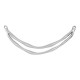 Colgante de Metal Zamak Barra Doble 92x37mm/3.8mm Ø2.2mm