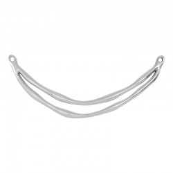 Colgante de Metal Zamak Barra Doble 92x37mm/3.8mm Ø2.2mm