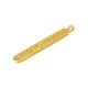 Colgante de Metal Zamak Barra Étnica 35x6mm/2.8mm