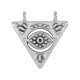 Colgante de Metal Zamak Triángulo 24x20mm/2.5mm
