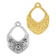 Colgante de Metal Zamak Étnico con Símbolos 19x24mm/1.6mm