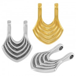 Colgante de Metal Zamak Geométrico 23x30mm Ø3.2mm