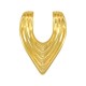 Colgante de Metal Zamak "V"  23x32mm Ø3.2mm