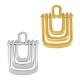 Colgante de Metal Zamak Rectangular con Barras 26x35mm