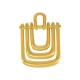 Colgante de Metal Zamak Rectangular con Barras 26x35mm