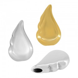 Pasador de Metal Zamak Álas de Ángel 10x16mm Ø2mm