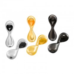 Cierre de Metal Zamak Conector 25x8mm Ø2.2mm