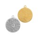 Colgante de Metal Zamak Disco con Oración 28x32mm