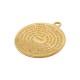 Colgante de Metal Zamak Disco con Oración 28x32mm