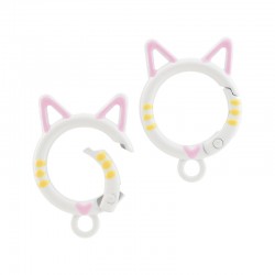 Cierre de Llavero Gato 24.5x35mm/4mm