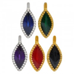 Colgante de Metal Zamak Esmaltado Gota ~6x12mm/2.8mm