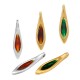 Colgante de Metal Zamak Esmaltado Gota 10x41mm/3.5mm (Ø2.8mm)
