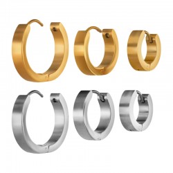 Pendientes de Acero Inoxidable 304 Aros (3 tamaños)