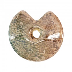 Colgante de Ceramica Redondo Irregular ~49mm