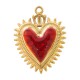 Colgante de Acero Inoxidable 304 Corazon Esmaltado 21x28mm