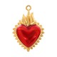 Colgante de Acero Inoxidable 304 Corazon Esmaltado 20x30mm