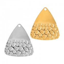 Colgante de Acero Inoxidable 304 Triangulo Martillado 20x29mm
