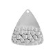 Colgante de Acero Inoxidable 304 Triangulo Martillado 20x29mm