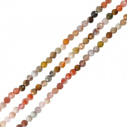 Bola de Piedra Semipreciosa Facetada ~3,75mm (Ø0.5mm)