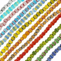 Tubo de Vidrio Murano 6x6mm (60pcs/tira)