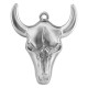 Colgante de Acero Inoxidable 304 Cabeza de Toro 24x28mm/4.6mm