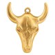Colgante de Acero Inoxidable 304 Cabeza de Toro 24x28mm/4.6mm