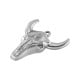 Colgante de Acero Inoxidable 304 Cabeza de Toro 24x28mm/4.6mm