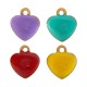Colgante de Acero Inoxidable Corazón con Esmalte 5x5.5mm/1.9mm