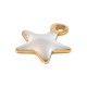 Colgante de Acero Inoxidable 304 Estrella con Esmalte 5x6mm/1.2mm