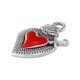 Colgante de Metal Zamak Corazón 16x22mm