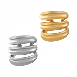 Anillo de Acero Inoxidable 304 con Lineas 21x20mm