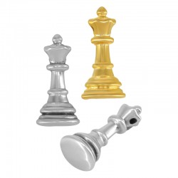 Colgante de Metal Zamak Reina de ajedrez 15x32mm Ø2.2mm