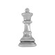 Colgante de Metal Zamak Reina de ajedrez 15x32mm Ø2.2mm