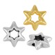 Pasador de Metal Zamak Estrella 11mm Ø1.8mm
