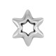 Pasador de Metal Zamak Estrella 11mm Ø1.8mm