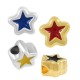 Pasador de Metal Estrella Esmaltada 7mm  (Ø 2,2mm)