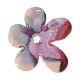 Colgante de Cerámica Flor con Esmalte 50mm (Ø4.5mm)