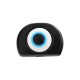 Entrepieza de Resina Semiredonda con Ojo 28x21mm Ø6mm