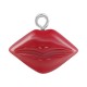 Colgante de Resina Labios 16x11mm