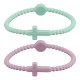 Pulsera de Caucho Elástica con Cruz 195/4mm (5 pcs/set)